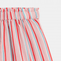 Okaidi Girls multicoloured striped cotton shorts