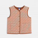 Okaidi Gilet sans manches motif fleur marron Fille