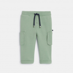 Obaibi Pantalon en molleton a poches vert bebe garcon