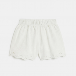 Okaidi Short en jersey fantaisie blanc Fille