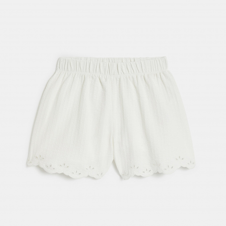 Okaidi Short en jersey fantaisie blanc Fille