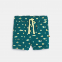 Obaibi Baby Boy's blue textured jersey shorts