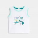 Obaibi Debardeur jersey ocean blanc bebe garcon