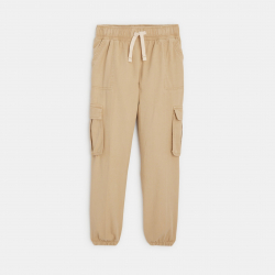 Okaidi Pantalon cargo en toile beige Fille