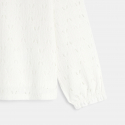 Okaidi Blouse effet dentelle blanc Fille