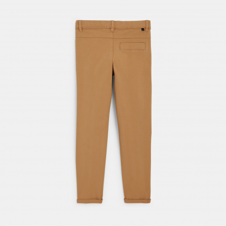 Okaidi Pantalon chino uni bleu marine Garcon