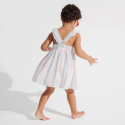 Obaibi Baby girl's multicoloured striped dress with straps