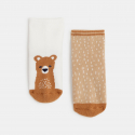 Obaibi Chaussettes antiglisse animal bleu bebe garcon (lot de 2)