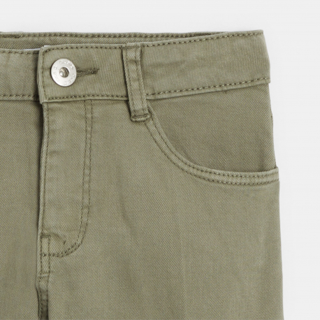 Okaidi Pantalon cargo vert kaki Fille