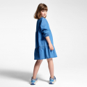 Okaidi Robe en jean brode bleu Fille