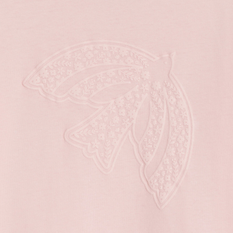 Okaidi T-shirt manches longues motif oiseau  rose Fille