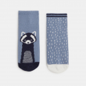 Obaibi Chaussettes antiglisse animal bleu bebe garcon (lot de 2)