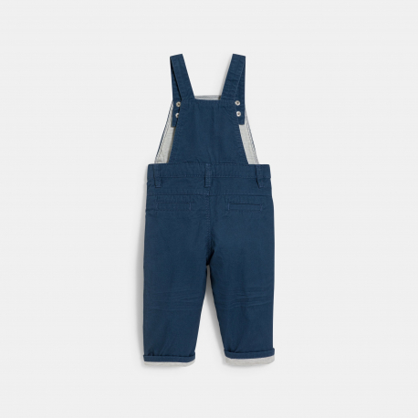 Obaibi Salopette toile bleu marine bebe garcon