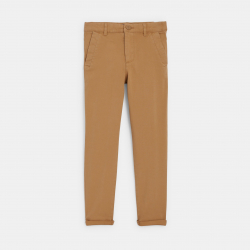 Okaidi Pantalon chino uni bleu marine Garcon