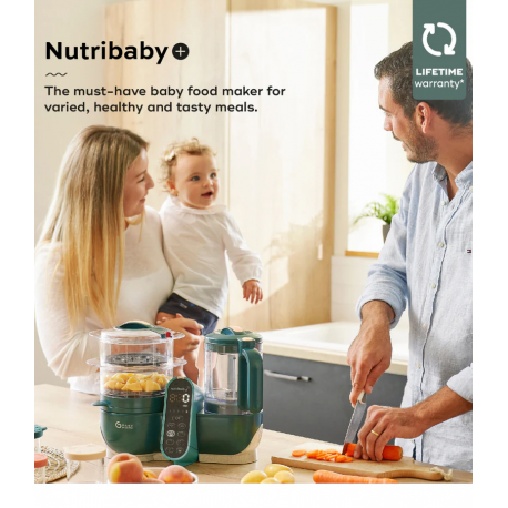 Πολυσυσκευή βρεφικής τροφής 6 σε 1 Babymoov Nutribaby(+) Opal Green