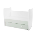 Βρεφικό κρεβάτι Lorelli® Matrix New White - Milky Green