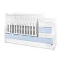 Πολυμορφικό κρεβάτι Lorelli® Multi New White/Baby Blue