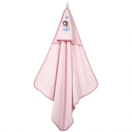 Κάπα Μπουρνούζι Greenwich Polo Club® Baby Essential Pink-Dusty Rose