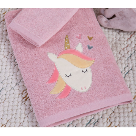 Παιδικές πετσέτες 2τμχ Nef-Nef Homeware Unicorn Forever