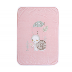 Κουβέρτα πολυέστερ αγκαλιάς Nef-Nef Homeware Cute Snail 75x110 cm