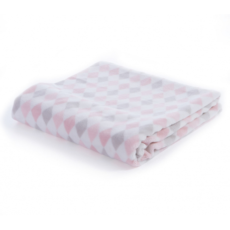 Κουβέρτα fleece αγκαλιάς Nef-Nef Homeware Sweet Rhombus 75x110 cm