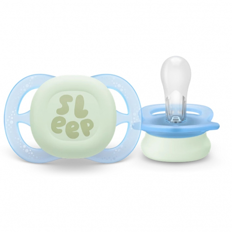 Πιπίλες νυκτός Philips Avent Ultra Start Nighttime 0-2m, σετ των 2 - SCF075/08