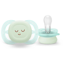 Πιπίλες νυκτός Philips Avent Ultra Start Nighttime 0-2m, σετ των 2 - SCF075/08