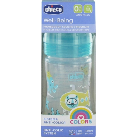 Chicco μπιμπερό Well Being 150 ml 0m+ (1τμχ)