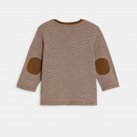 Obaibi T-shirt manches longues ours marron bebe garcon