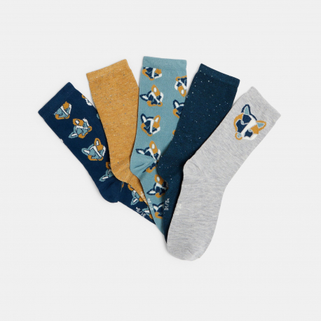 Okaidi Chaussettes fantaisie Garcon (lot de 5)