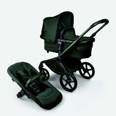 Καρότσι και port-bebe Bugaboo Fox 5 Noir Limited Edition Midnight Green