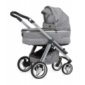 Καρότσι και port-bebe Bebecar Pram Hip-Hop Tech Primium Prive Silver Shine