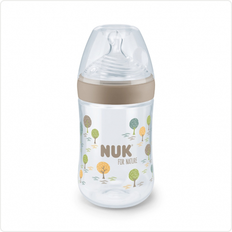 Μπιμπερό Nuk® for Nature™ με δείκτη ελέγχου θερμοκρασίας M 260 ml 0-6m (1τμχ)