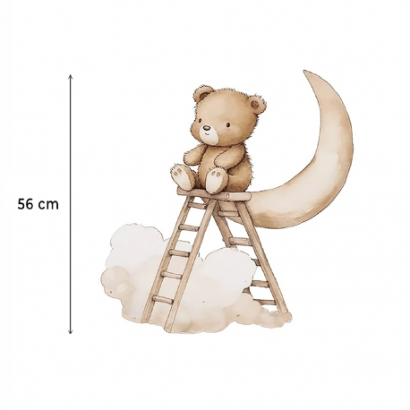 Αυτοκόλλητα τοίχου SIPO Teddy Bear on a Ladder