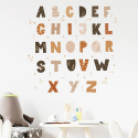 Αυτοκόλλητα τοίχου SIPO Boho Alphabet