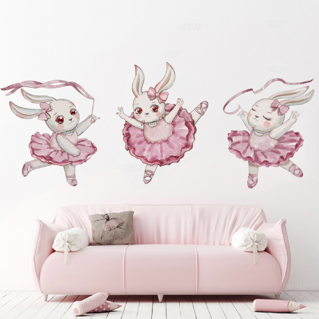 Αυτοκόλλητο τοίχου SIPO Ballerina Bunny