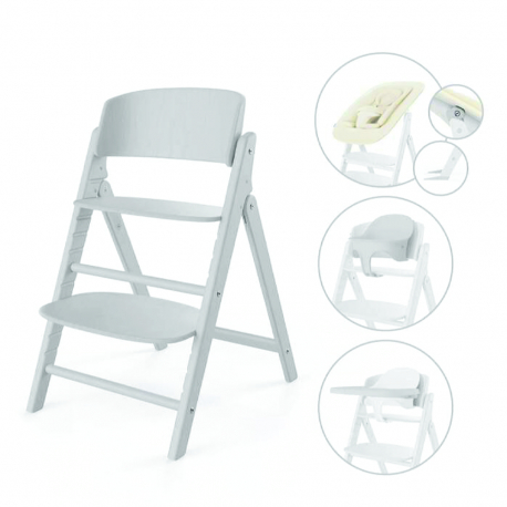 Καρέκλα φαγητού με ριλάξ Cybex Gold Click &amp; Fold 4-in-1 All White