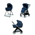 Σύστημα μεταφοράς Inglesina Electa System Duo Hudson Blue - Chassis Silver