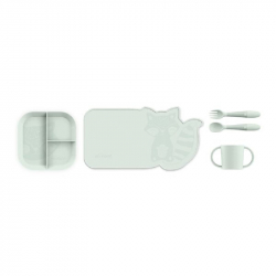 Εκπαιδευτικό σετ φαγητού 5 τεμαχίων Miniland Meal Set Blw Mint