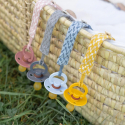 Κλιπ πιπίλας Bibs® Paci Braid Cloud/Iron