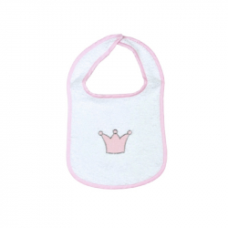 Σαλιάρα πετσετέ με velcro Baby Star Princess 22 x 35 cm