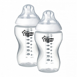 Μπιμπερό Tommee Tippee Closer to nature μέτριας ροής 340 ml 3M+, σετ των 2