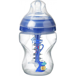 Μπιμπερό Tommee Tippee Advanced Anti-Colic αργής ροής 260 ml 0M+, σετ των 2