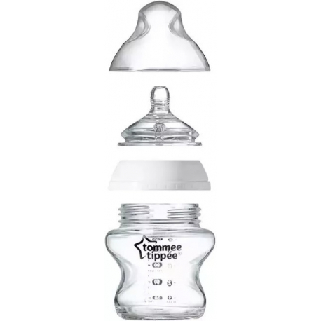 Μπιμπερό Tommee Tippee Closer to nature αργής ροής 150ml 0m+ (1τμχ)