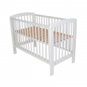 Κούνια Troll Nursery Basic Lux White με ροδάκια