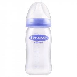 Μπιμπερό Lansinoh® 240 ml με θηλή μεσαίας ροής NaturalWave® (1τμχ)