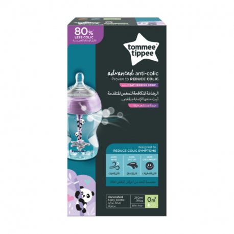 Μπιμπερό Tommee Tippee Advanced Anti-Colic μικρής ροής 260 ml 0m+ (1τμχ)