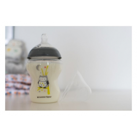 Tommee tippee μπιμπερό Closer to nature Ollie the Owl αργής ροής 260 ml 0M+