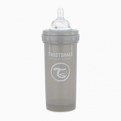 Μπιμπερό Twistshake κατά των κολικών 260ml Pastel Grey (1τμχ)