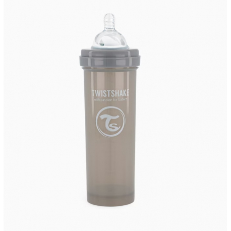 Μπιμπερό Twistshake κατά των κολικών 330ml Pastel Grey (1τμχ)